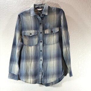 🌷Sun & Shadow Blue Plaid Shirt